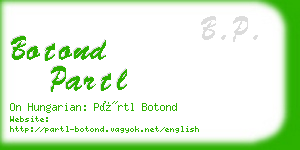 botond partl business card